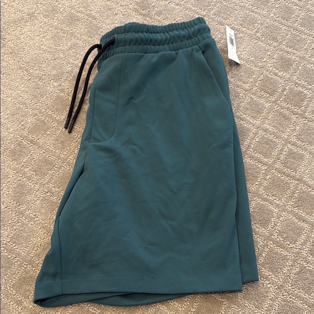 Teal Drawstring Shorts